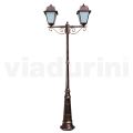 Lamp Post 2 Lights Vintage Style in Aluminum Made in Italy - Doroty