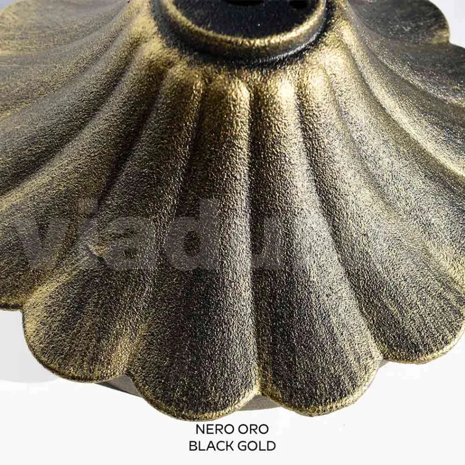 110 cm tall street lamp in black acrylic and aluminum Made in Italy - Trovanero Viadurini