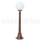 110 cm tall street lamp in black acrylic and aluminum made in Italy - Trovanero Viadurini