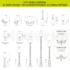 145 cm tall street lamp in white acrylic and aluminum made in Italy - Trovabianco Viadurini