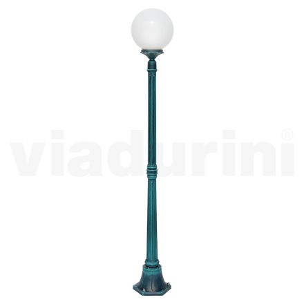 172 cm tall street lamp in black acrylic and aluminum made in Italy - Trovanero Viadurini