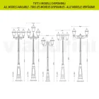 219 cm tall street lamp in Anthracite Glass and Aluminum Made in Italy - Scintilla Viadurini