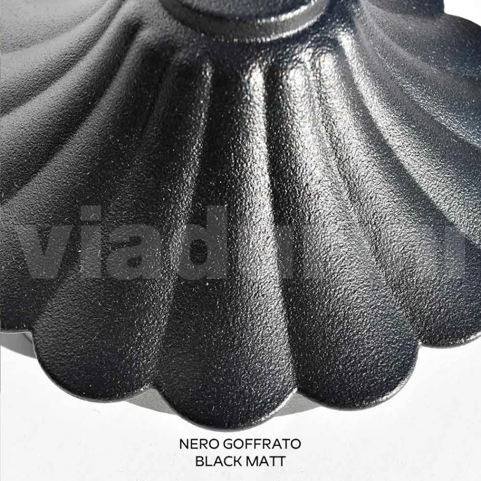 270 cm high street lamp in black acrylic and aluminum Made in Italy - Trovanero Viadurini