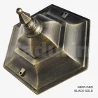 79 cm tall garden lamp in glass and 5 aluminum finishes - Pinako Viadurini