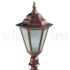 79 cm tall garden lamp in glass and 5 aluminum finishes - Pinako Viadurini