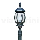 Low Outdoor Lamp in Anthracite Aluminum Made in Italy - Impero Viadurini