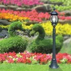 Low Outdoor Lamp in Anthracite Aluminum Made in Italy - Impero Viadurini