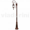 Classic garden lamppost made with aluminum, made in Italy, Anika