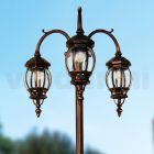 Outdoor Lamp 3 Lights in Aluminum Vintage Style Made in Italy - Leona Viadurini