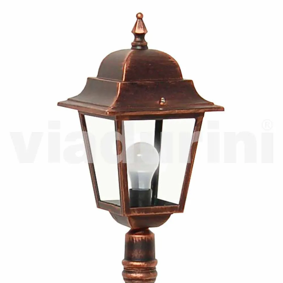 Low aluminum outdoor lamp made in Italy, Aquilina Viadurini