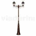 Classic outdoor aluminum street lamp made in Italy, Aquilina Viadurini