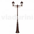 Outdoor classic lamppost made with aluminum, made in Italy, Aquilina