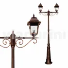 Classic outdoor aluminum street lamp made in Italy, Aquilina Viadurini