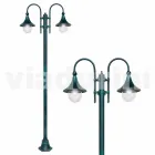 Outdoor lamp made of aluminum with two lights made in Italy, Anusca Viadurini