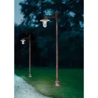 Outdoor Lamppost in Classic Hand Painted Decorated Aluminum - Genoa Viadurini