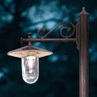 Outdoor Lamppost in Classic Hand Painted Decorated Aluminum - Genoa Viadurini