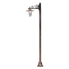 Outdoor Lamppost in Classic Hand Painted Decorated Aluminum - Genoa Viadurini