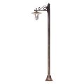 Outdoor Lamppost in Classic Hand Painted Decorated Aluminum - Genoa
