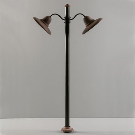 Outdoor lamppost in Aluminum and Galestro Made in Italy - Toscot Spoleto Viadurini