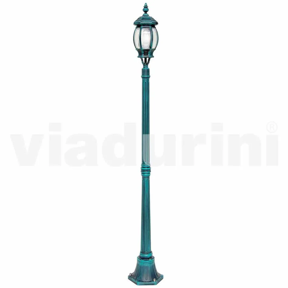 Outdoor lamp post in die-cast aluminum made in Italy, Anika Viadurini