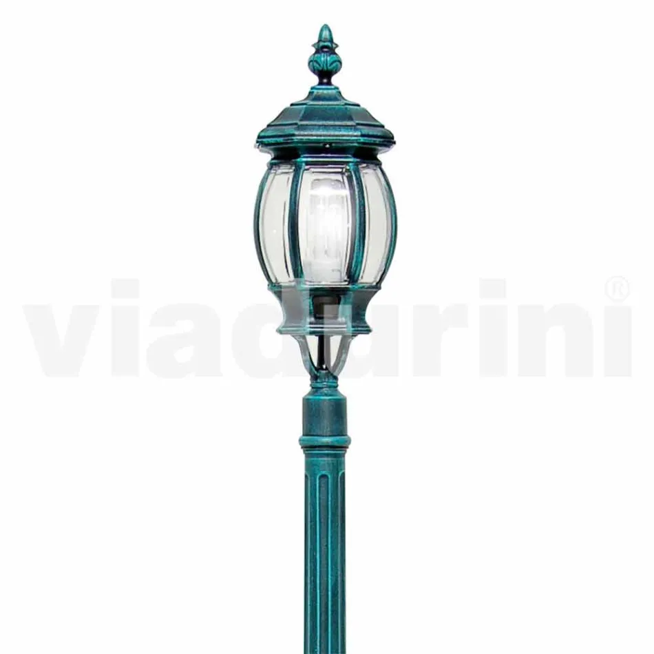 Outdoor lamp post in die-cast aluminum made in Italy, Anika Viadurini