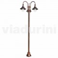 Outdoot die-cast aluminum lamppost, made in Italy, Anusca