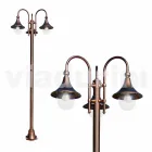 Outdoor lamp post in die-cast aluminum made in Italy, Anusca Viadurini