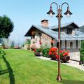Outdoot die-cast aluminum lamppost, made in Italy, Anusca