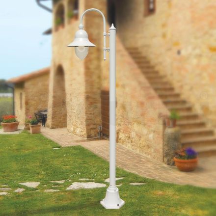 Vintage Style Outdoor Lamp in Aluminum Made in Italy - Cassandra Viadurini