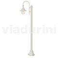 White aluminum garden lamp with 1 light produced in Italy, Anusca