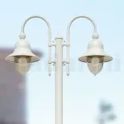 Vintage Garden Lamp 2 Lights in Aluminum Made in Italy - Cassandra Viadurini
