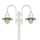 Vintage Garden Lamp 2 Lights in Aluminum Made in Italy - Cassandra Viadurini