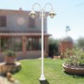 Vintage Garden Lamp 2 Lights in Aluminum Made in Italy - Cassandra