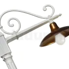 Vintage Garden Lamp in Aluminum and Brass Made in Italy - Adela Viadurini