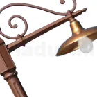 Vintage Garden Lamp in Aluminum and Brass Made in Italy - Adela Viadurini