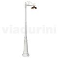 Vintage Garden Lamp in Aluminum and Brass Made in Italy - Adela