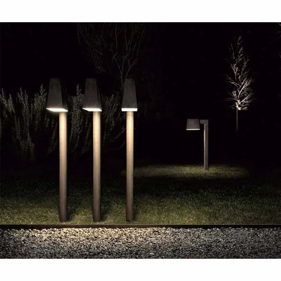 Outdoor Lamppost in Antique Brown Metal 2 Heights - Saint Tropez by Il Fanale Viadurini