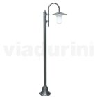 Vintage Style Outdoor Lamp in Anthracite Aluminum Made in Italy - Belen Viadurini