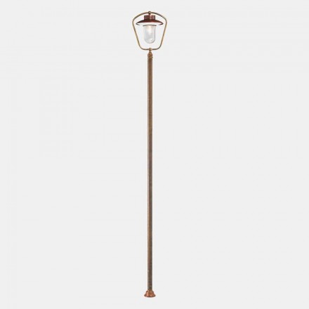 Vintage Outdoor Lamppost in Copper and Brass, 2 Heights - Calmaggiore by Il Fanale Viadurini