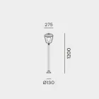 Vintage Outdoor Lamppost in Copper and Brass, 2 Heights - Calmaggiore by Il Fanale Viadurini