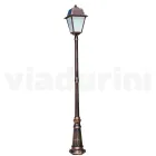 Vintage Style Garden Lamp in Aluminum and Glass Made in Italy - Doroty Viadurini