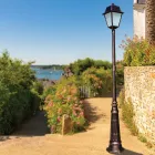 Vintage Style Garden Lamp in Aluminum and Glass Made in Italy - Doroty Viadurini