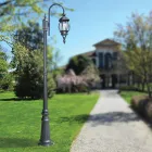 Vintage Garden Lamp in Anthracite Aluminum Made in Italy - Empire Viadurini