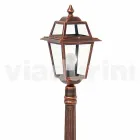 Outdoor lamp post in die-cast aluminum made in Italy, Kristel Viadurini