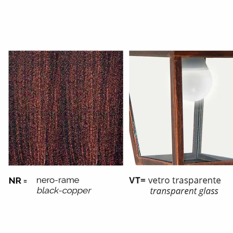 Outdoor lamp post in die-cast aluminum made in Italy, Kristel Viadurini