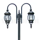 Lamppost Vintage Style 2 Lights in Anthracite Aluminum Made in Italy - Empire Viadurini