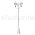 Vintage Style Street Lamp 3 Lights in Aluminum and Glass Made in Italy - Terella