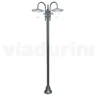 Vintage Style Street Lamp with 3 Lights in Aluminum Made in Italy - Belen Viadurini