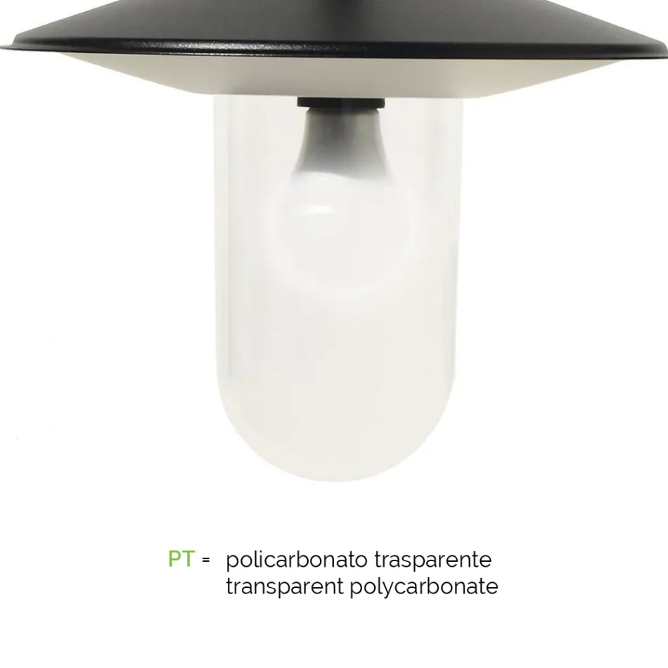 Vintage Style Street Lamp with 3 Lights in Aluminum Made in Italy - Belen Viadurini