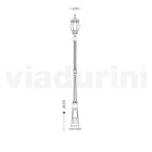 Vintage Style Street Lamp in White Aluminum Made in Italy - Dodo Viadurini